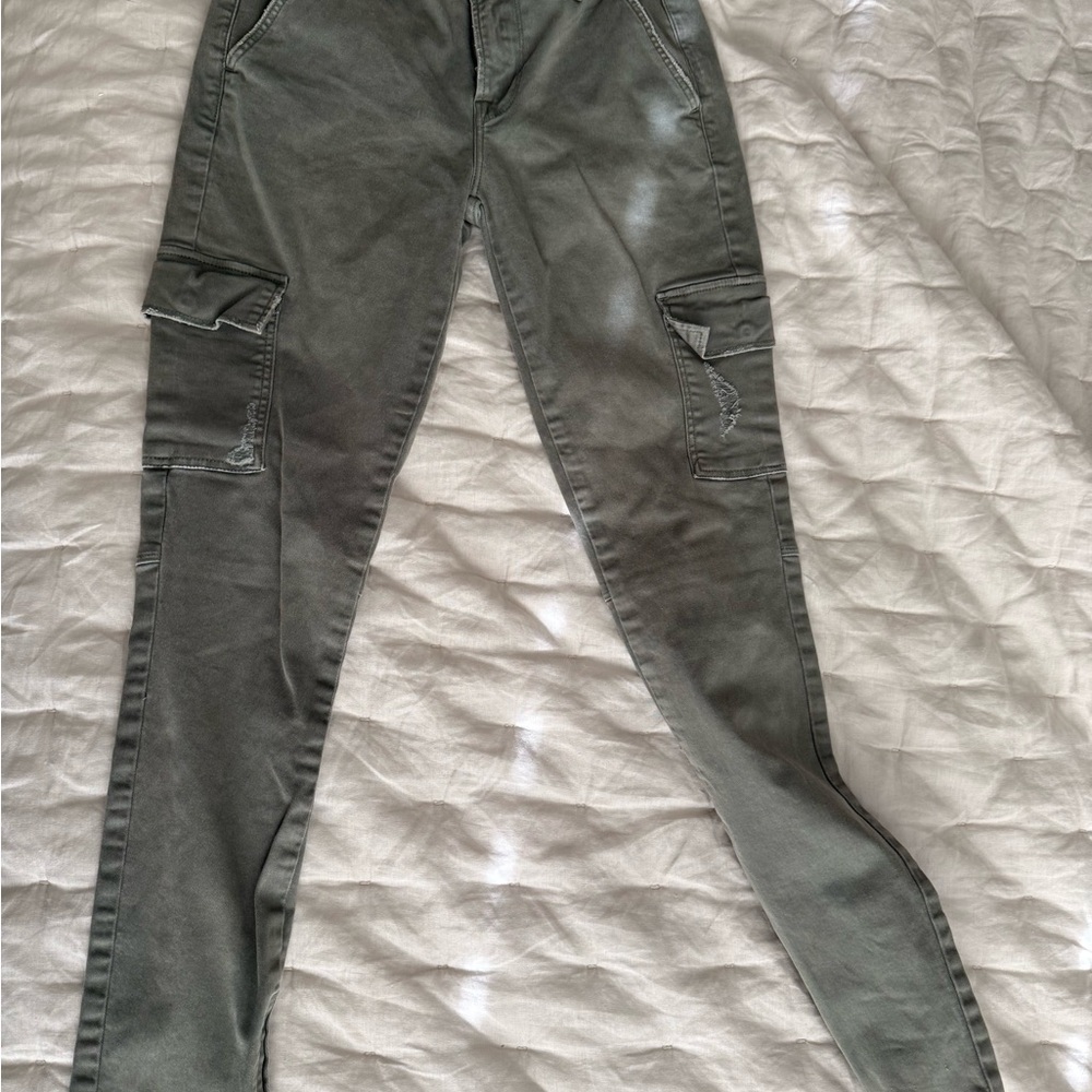 Frame Denim Sage Green Cargo Pants